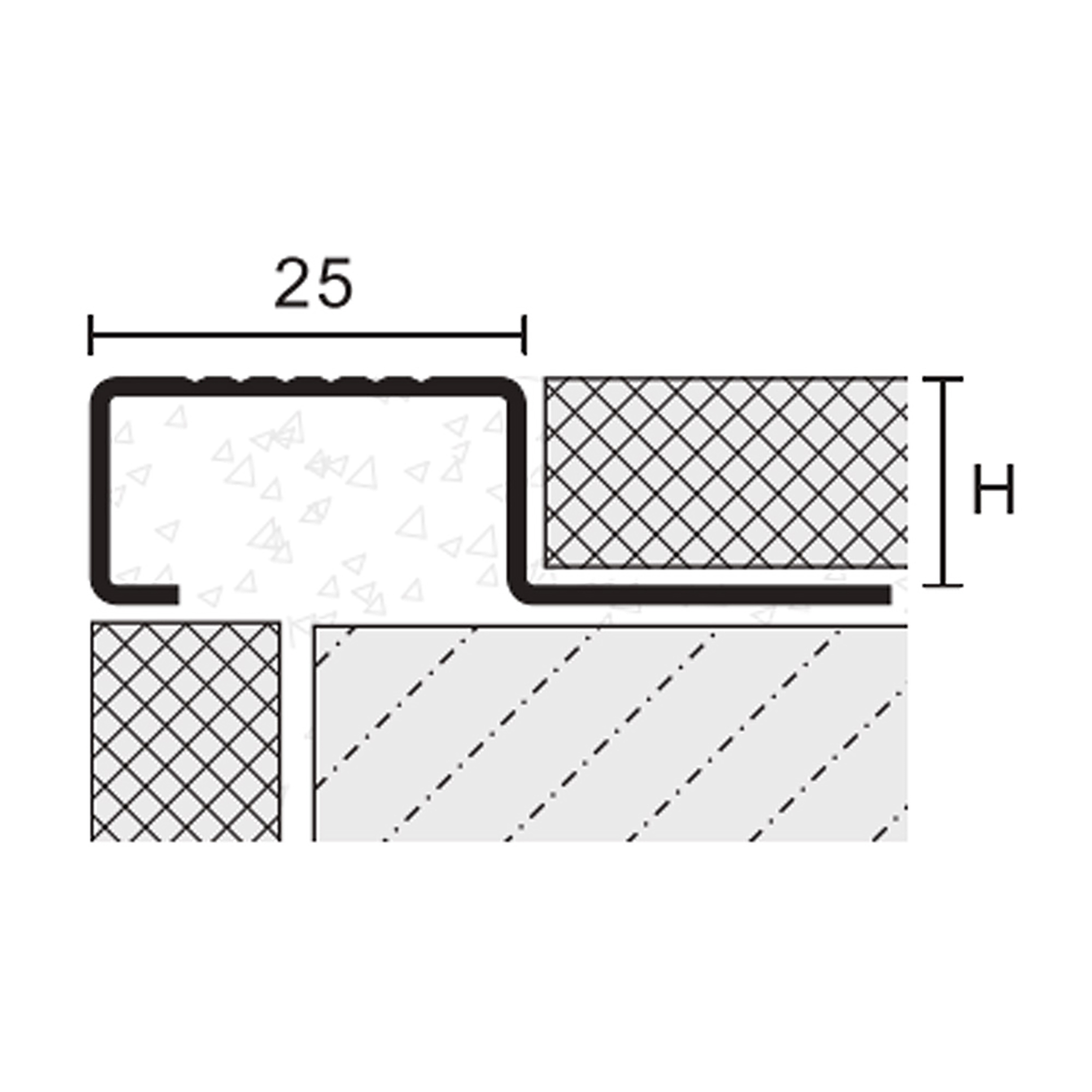 5x Edelstahl Stufenprofil Fliesenleiste Profil Treppen Schiene H12mm gebürstet 5x Edelstahl Stufenprofil Fliesenleiste Profil Treppen Schiene H12mm gebürstet